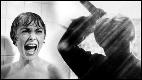 Psycho (1960) Every theater that showed the film had a cardboard cut-out installed in the lobby of Alfred Hitchcock pointing to his wristwatch with a note from the director saying "The manager of this theatre has been instructed at the risk of his life, not to admit to the theatre any persons after the picture starts. Any spurious attempts to enter by side doors, fire escapes or ventilating shafts will be met by force. The entire objective of this extraordinary policy, of course, is to help you Best Halloween Movies, Norman Bates, Janet Leigh, Black And White Movie, Anthony Perkins, Bates Motel, Movie Facts, Black And White Film, Alfred Hitchcock