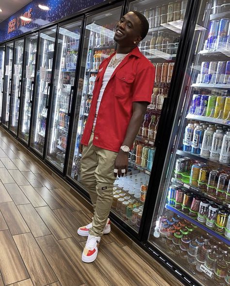 Cherry 11s Outfit Men, Shein Outfits Men, Rapper Outfits Men, Bankroll Freddie, Dickies Outfits Men, Dickies Outfit, 4s Outfit, Guys Fashion Swag, Shirt Photography