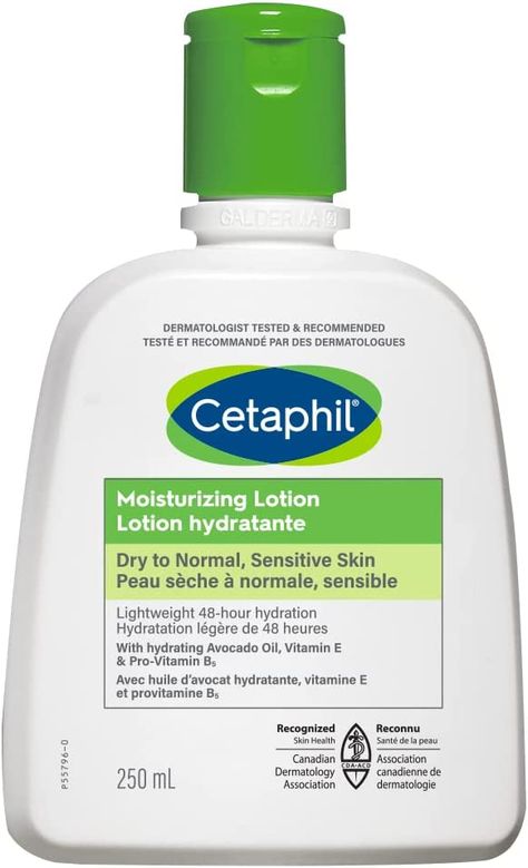 Cetaphil Moisturizing Lotion is a clinically-proven, lightweight lotion that hydrates and soothes dry, sensitive skin. Its unique blend of emollients and humectants locks in moisture and keeps skin feeling soft and smooth. This gentle formula is fragrance-free and non-greasy, making it perfect for everyday use. The 250ml size ensures plenty of lotion to keep skin moisturized and healthy-looking. Experience the difference Cetaphil Moisturizing Lotion can make for your skin today! Cetaphil Moisturizer, Lotion For Sensitive Skin, Cetaphil Cleanser, Moisturizer For All Skin Types, Hydrating Body Lotion, Lightweight Moisturizer, Moisturizing Lotion, Face Lotion, Dermatologist Recommended