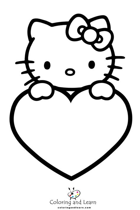 Hello Kitty Black Outline, Hello Kitty Spiderman Coloring Page, Hello Kitty And Spider Man Coloring Pages, Hello Kitty Traceable, Coloring Pages Hello Kitty And Friends, Hello Kitty Things To Draw, Hello Kitty Outline Drawing, Easy Printable Coloring Pages, Cute Hello Kitty Coloring Pages