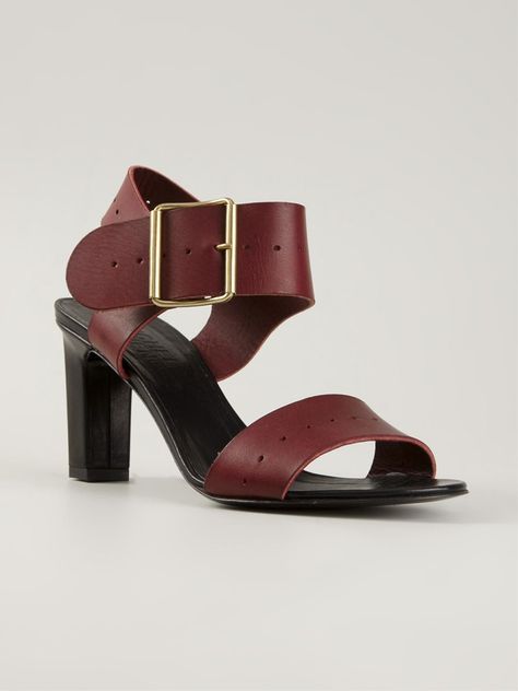 Michel Vivien Shoes, Designer Sandals With 4-inch Open Heel, Luxury Evening T-strap Sandals With Buckle Closure, Michael Kors Sandals With 4-inch Open Heel, Michel Vivien, Michael Kors Open Toe Sandals With 4-inch Heel, Mid Heel, Heeled Mules, Mule Shoe