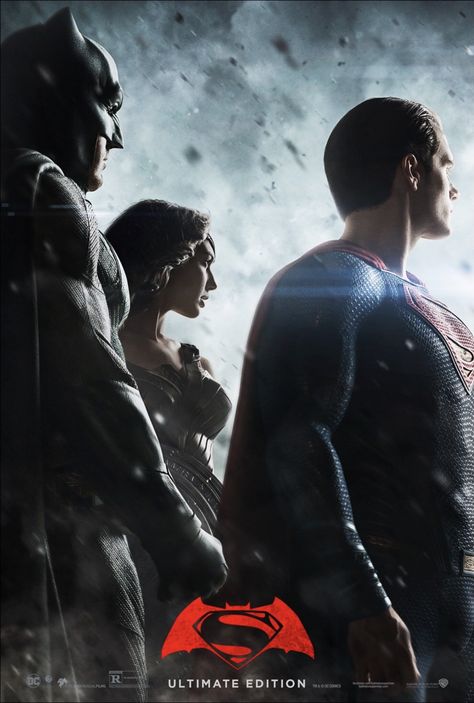 The Unreleased BvS Ultimate Edition Poster Batman V Superman Poster, Zack Snyder Justice League, Superman Poster, Superman Dc Comics, Dc Trinity, Batman V Superman Dawn Of Justice, Batman Outfits, Superman Dawn Of Justice, Batman V Superman