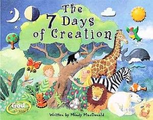 Gift ideas: 'The 7 Days of Creation' by Mindy MacDonald with free printable creation coloring book (see next pin) and stuffed animal www.littleheartsbooks.com Mfw Kindergarten, 7 Days Of Creation, Creation Bible, Christian Preschool, Days Of Creation, Preschool Bible, Birds In The Sky, Christian Crafts, File Folder Games