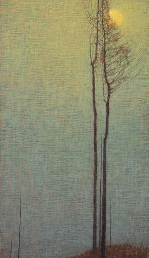 "Before the Birds Begin to Sing" by David Grossman. David Grossman, 자작나무 그림, Abstract Tree Painting, Fotografi Kota, Landscape Art Painting, Nature Artwork, Abstract Tree, 수채화 그림, Abstract Landscape Painting