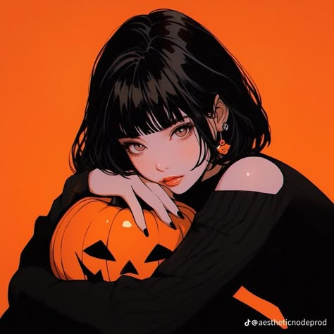 Hana Vibe, Pdp Halloween, Anime Smile, Anime Halloween, Cute Small Tattoos, Super Mario Art, Digital Art Anime, Cute Profile Pictures, Digital Art Girl