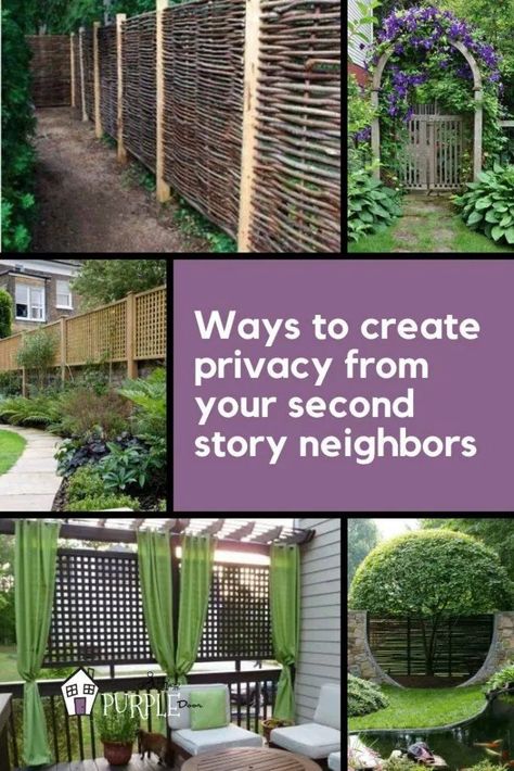 Grid with privacy tree and privacy fencing solutions for backyard landscaping Backyard Privacy Screen, Yard Privacy, Deck Privacy, Backyard Sanctuary, Patio Privacy, Privacy Fence Designs, Privacy Landscaping, Garden Privacy, Backyard Privacy