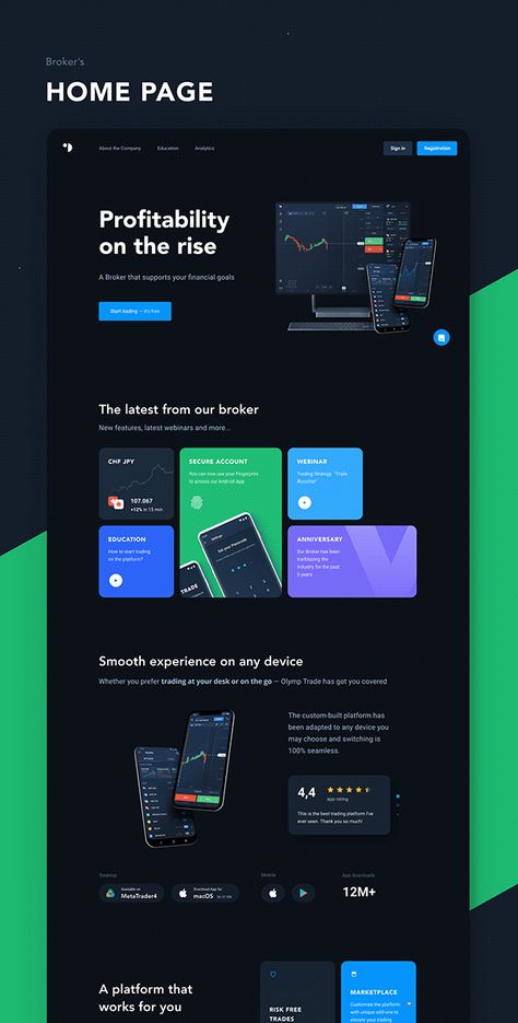 Platform Web Design, Cool Web Design, Trading Design, Trading Website, Minimalist Theme, Ui Ux 디자인, Desain Ui, 광고 디자인, Webdesign Inspiration