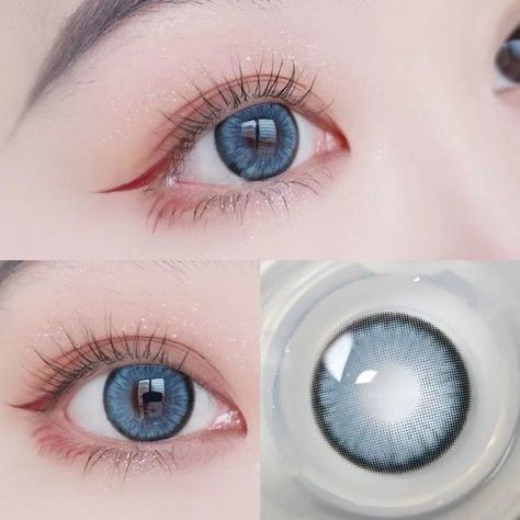 Eye Shape Makeup, Eye Lenses, Color Contact Lenses, Lenses Eye, Types Of Eyes, Colored Contact Lenses, Anime Accessories, Gray Eyes, Contact Lenses Colored