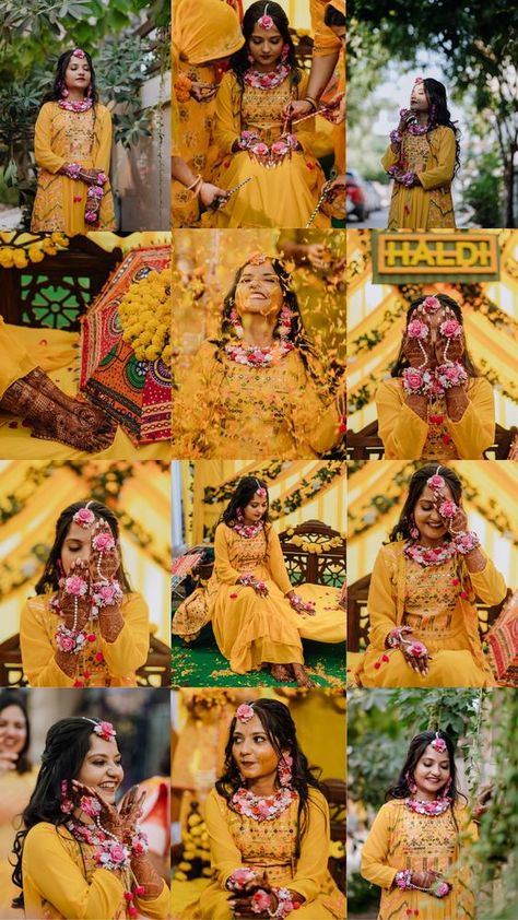 Haldi Ceremony Decoration Ideas 
Haldi ceremony at Home 
Simple Haldi Decorations 
Outdoor Haldi Decoration Haldi At Home, Haldi Ceremony At Home, Haldi Photography Ideas, Easy Decoration Ideas, Haldi Poses For Bride, Haldi Photoshoot, Haldi Ceremony Decorations, Pose Pengantin, शादी की तस्वीरें