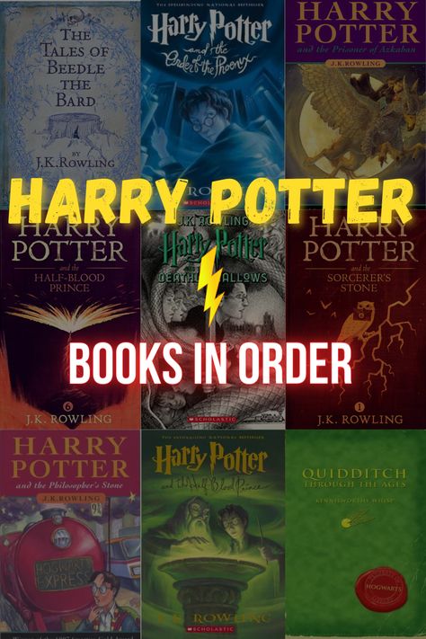 The most popular book series in the world may have more books than you expect. Come find out the reading order of all of the Harry Potter books in our handy guide! Harry Potter Book Order, Harry Potter Books In Order, Books Like Harry Potter, Harry Potter Pdf, Harry Potter Book Series, Harry Potter Book Set, Popular Book Series, The Chamber Of Secrets, Harry Potter Book