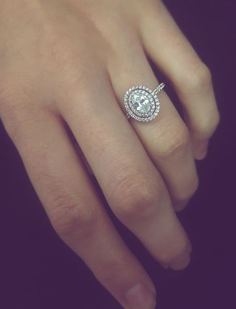 Did you know halo engagement rings are the 2nd most popular engagement ring style? Besides being gorgeous, they are also the cheapest and most efficient way to make your ring look BIGGER and shinier. Check out these 20+ halo engagement ideas you will love. // mysweetengagement.com // #engagement #engagementrings #diamondrings #uniqueengagementrings #haloengagementrings Oval Double Halo Engagement Ring, Double Halo Oval Engagement Ring, Oval Diamond Engagement, Oval Diamond Engagement Ring, Topaz Engagement Ring, Classic Engagement Rings, Double Halo, Rose Engagement Ring, Wedding Rings Unique