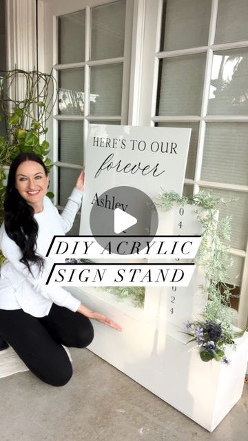 Los Angeles Calligrapher & Engraver | Claudia Brade on Instagram: "Build an Acrylic Sign Stand with me!🤍 Check the link in my bio for a DIY tutorial🥳 . . . #calligraphy #calligrapher #losangelescalligrapher #seatingchart #weddingsignage  #welcomesign #weddingseatingchart  #weddingwelcomesign  #mirrorrental #weddingmirror #floweraframe #weddingflowersign #weddingsignstand #weddingsignbase #weddingsignholder  #acrylicsignstand #acrylicsignbase #woodenbase #basebox #acrylicsign  #acrylicweddingsign  #weddingsigns  #weddingsign  #weddingsignideas  #acrylicwedding #diytutorial #diy #doityourself" Diy Acrylic Sign Stand, Diy Event Sign, Diy Sign Stand, Diy Welcome Sign Wedding, Acrylic Signs Diy, Diy Acrylic Sign, Acrylic Sign Stand, Diy Wedding Signage, Sign Holder Wedding