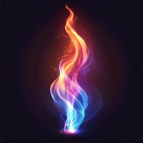 Photo flame shaped colors against a blac... | Premium Photo #Freepik #photo Fire Illustration Design, Fire Graphic Design, Flames Aesthetic, Church Bulletin Covers, Photoshop Presets Free, Fire Effect, Procreate Ideas, Vfx Tutorial, Color Gradients