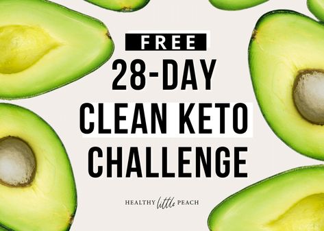 Clean Keto Challenge: 28 Day Jumpstart to Health - Healthy Little Peach Keto Diet Results, Clean Keto, Keto Taco, Ketogenic Diet Meal Plan, Keto Challenge, Keto Fat, Mexican Chicken, Diets For Beginners, Diet Keto