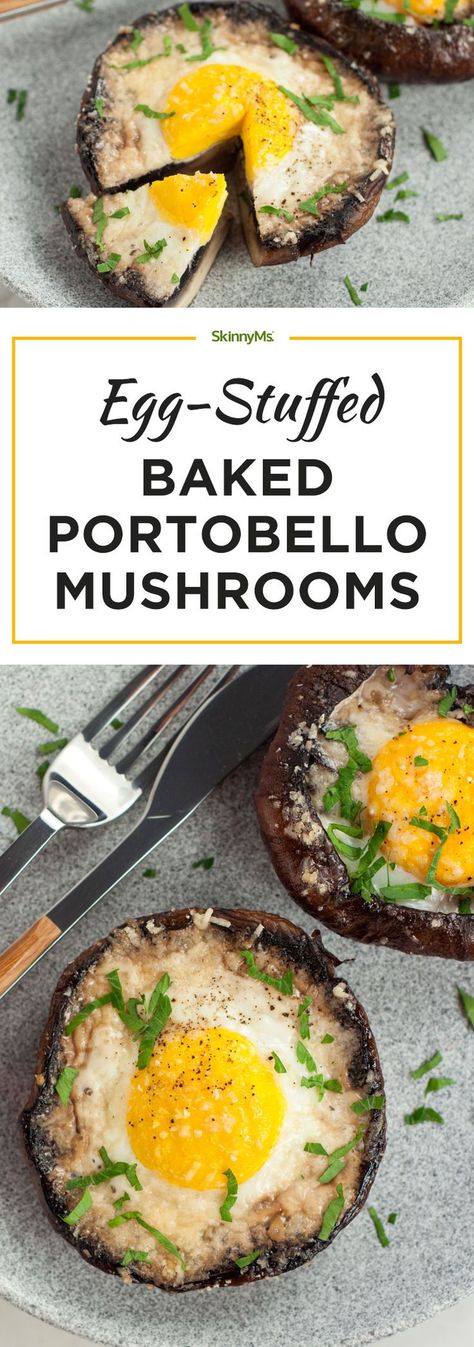 Eggs Cups, Portobello Mushroom Recipes, Portabella Mushrooms, Whole30 Breakfast, Baked Egg, Mushroom Recipe, Eggs Breakfast, Stuffed Portabella Mushrooms, Portobello Mushroom