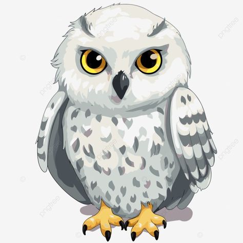 White Owl Illustration, Hedwig Owl, Owl Clipart, Cartoon Owl, 6th Grade Art, Owl Illustration, Fall Music, Cartoon Clipart, Vector Trees