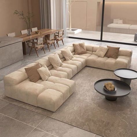 Cloud Sofa Living Rooms, Sofa L, Corner Sofa Design, Modern Sofa Living Room, Modern Sofa Designs, Living Room Sofa Design, Living Room Design Decor, Home Design Living Room, House Interior Decor