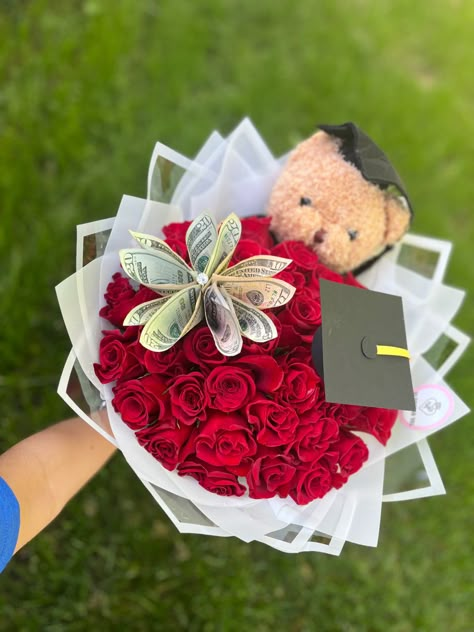 Graduation Bouquet Money, Ramos For Graduation, Ribbon Bouquet Graduation, Graduation Bear Bouquet, Small Graduation Bouquet, Graduation Ramos For Guys, Graduation Eternal Flowers, Graduation Eternal Flower Bouquet, Graduation Floral Arrangements