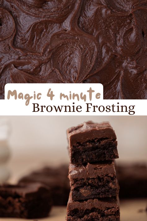 This chocolate brownie frosting is one of the easiest and most delicious frostings you can top your brownies with! Chocolate Brownie Frosting, Brownie Frosting Recipe, Chocolate Frosting For Brownies, Brownie Board, Brownie Icing, Handwriting Help, Chocolate Icing Recipes, Cooktop Cove, Brownie Frosting