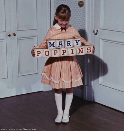 Mary Poppins Jane Banks' Nursery Alphabet Blocks made from scratch Jane Mary Poppins, Mary Poppins Wallpaper, Mary Poppins Aesthetic, Mary Poppins Party Decorations, Mary Poppins Musical, 1960s Movies, Mary Poppins 1964, Nursery Alphabet, Nanny Mcphee