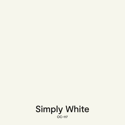 Simply White Paint Color, Simply White Benjamin Moore Walls, White Paint Benjamin Moore, Benjamin Moore White Paint Colors, Beachy Paint Colors, Bm Simply White, White Swatch, Benjamin Moore Simply White, Porch Bathroom