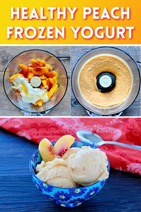 Healthy Peach Dessert, Specialty Breads, Peach Frozen Yogurt, Gluten Free Desserts Healthy, Peach Recipes, Desserts Healthy, 5 Minute Meals, Peach Desserts, Diet Desserts