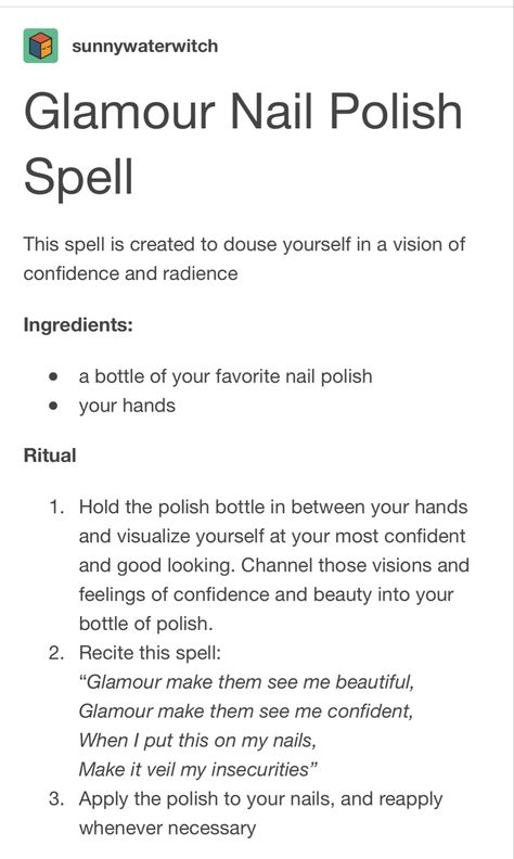 Glamour Magick, Glamour Spell, Magic Nails, Witch Stuff, Glamour Nails, Witch Spell Book, Glamour Beauty, Red Nail Polish, Witch Spell