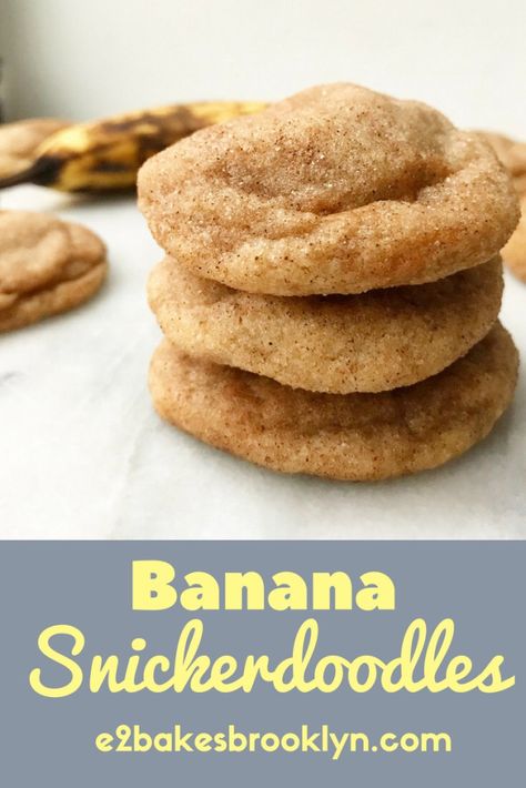 Banana Snickerdoodles, Oat Cookies Healthy, Air Fryer Banana, Cookies Snickerdoodle, Banana Recipes Easy, Banana Cookie Recipe, Banana Oat Cookies, Ripe Banana Recipe, Banana Dessert Recipes