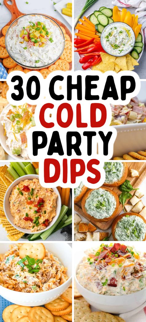 These are the best dips for parties! Easy cold dips, cold dip recipes, cold dips for party appetizers, cheap party appetizers, party appetizers on a budget, cold dips and appetizers, cold appetizer dips, cold appetizer recipes, cold dip ideas, cold dip for party, chip dips, easy dips, best cold dip, best cold appetizers for a party, cold appetizers on a budget. Party Dip Cold, Best Savory Dips, Snack Dips Appetizers, Easy Homemade Dips, Dip And Chips Appetizers, Party Dips Summer, Cold Dips For Tailgating, Easy Dips For Chips, Cold Dips For The Lake