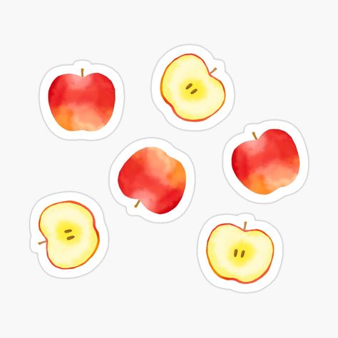 Get my art printed on awesome products. Support me at Redbubble #RBandME: https://www.redbubble.com/i/sticker/apple-by-lovelywad/102453097.JCQM3?asc=u Apple Sticker, Food Sticker, Apple Stickers, Apple Design, Food Stickers, Decorate Notebook, Buy Apple, Coloring Stickers, Black Artists