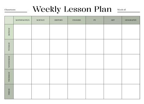 An easy-to-edit lesson plan template for Google Docs. Lesson Schedule, Lesson Plan Template Free, Lesson Plan Template, School Lesson Plans, Docs Templates, Online Lessons, History Of Science, Plan Template, School Lessons