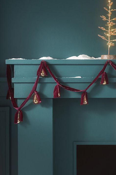 Unwrap the season with our Holiday 2024 collection, where magic meets merriment. The Velvet Glass Drop Garland adds a luxurious touch to your holiday decorations with its rich velvet textures and sparkling accents. | Velvet Glass Drop Garland by Anthropologie in Purple Luxury Christmas Decor, Anthropologie Christmas, Lily Wallpaper, Unique Christmas Decorations, Candles For Sale, Outdoor Holiday Decor, Glass Pumpkins, Christmas Gift Shop, Mini Candles