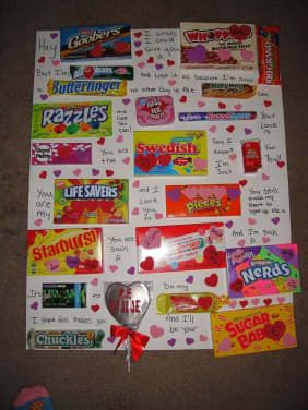 Candy Poster Board, Candy Bar Poster, Candy Messages, Candy Card, Candy Bar Posters, Candy Board, Candy Poster, Valentines Day For Him, Bar Poster