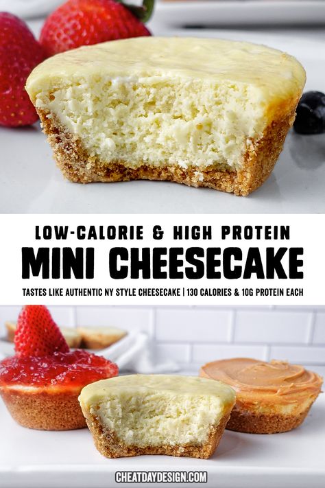 Protein Cheesecake Recipe, Low Calorie Cheesecake, Healthy Protein Desserts, High Protein Cheesecake, Protein Cheesecake, Protein Baking, High Protein Desserts, Healthy Cheesecake, Protein Treats