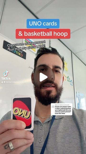 Mr Curmi |Yr 5 Teacher|😎🏀 on Instagram: "UNO expectation classroom management - with the basketball hoop! My Yr 5 class LOVE uno basketball each morning and it is a fun way to add a little personal touch for your class. Note - this type of classroom management strategy won’t fix all behaviours occurring on a daily basis. You do need more than a reward system (I have dozens of videos about REAL classroom management on my page). This is simply a bit of fun and my class respond really well to this as part of our routine 😄 #teacher #school #uno #classroom #classroommanagement" Basketball Classroom, Class Reward System, Classroom Reward System, 5th Class, Classroom Management Strategies, Classroom Rewards, Teacher School, Class Management, Reward System