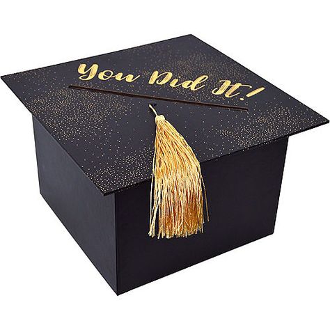 Gift Box Ideas Graduation, Graduation Envelope Box Ideas, Graduation Keepsake Box Ideas, Graduation Cap Card Box Diy, Graduation Card Box Ideas For Boys, Graduation Party Card Box Ideas Diy, Graduation Gift Card Box Ideas, Graduation Box For Cards, Graduation Gift Box Ideas Diy