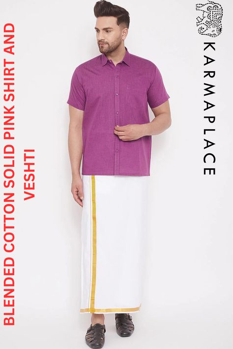 Looking for a stylish and comfortable Indian shirt lungi for men? Shop from the latest collection of shirt lungis online in the USA at the best prices. Indian Man, Mens Shirt, Pink Shirt, Shirt White, Dress Materials, Black Shirt, Portal, Online Shopping, Man Shop