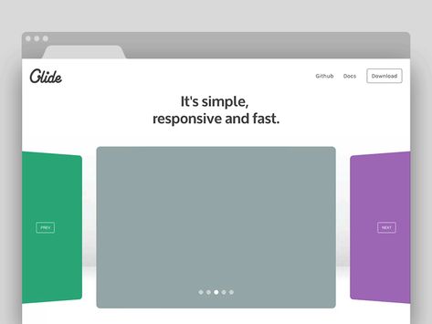 Glide.js – Simple, responsive and fast jquery carousel slider by Jędrzej Chałubek Slider Website Design, Website Carousel Design, Carousel Web Design, Web Slider Design, Slider Ui Design, Website Slider Design, Carousel Animation, Website Carousel, Slider Ui