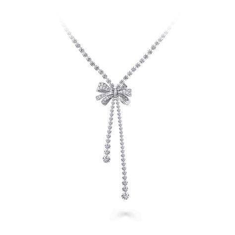 Bow Jewellery Collection | Diamond Jewellery | Graff Indian Diamond Jewellery, The Bling Ring, Silver Diamond Necklace, Diamond Necklace Designs, Diamond Bows, Fancy Necklace, Fashion Pendant, Diamond Jewelry Necklace, Bow Necklace