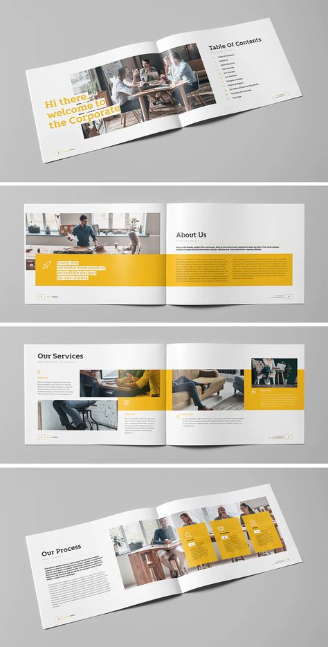 Business Landscape Brochure Template InDesign INDD - 24 Pages - Download Design De Configuration, 잡지 레이아웃, Business Brochure Design, Business Landscape, Brochure Design Layout, Corporate Brochure Design, Proposal Design, Company Brochure, Booklet Design