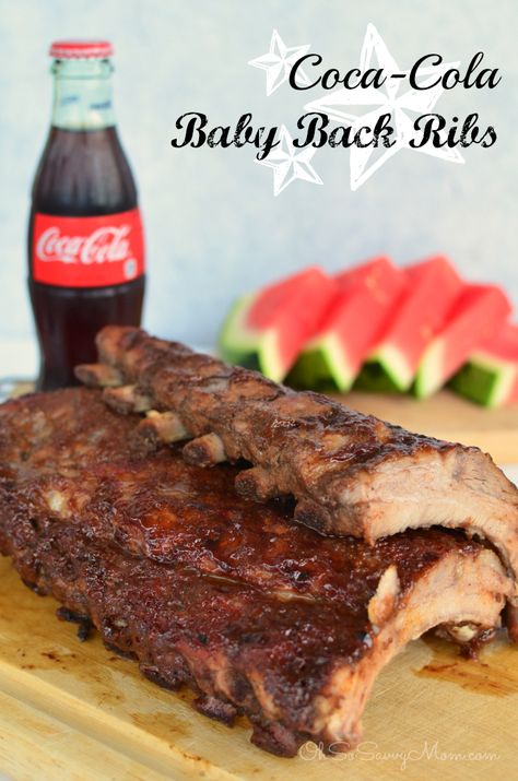 Coca Cola Ribs, Coca Cola Recipes, Coke Recipes, Baby Back Ribs Recipe, Back Ribs Recipe, Cola Recipe, Bbq Recipes Ribs, Baked Ribs, Recipe Cookbook