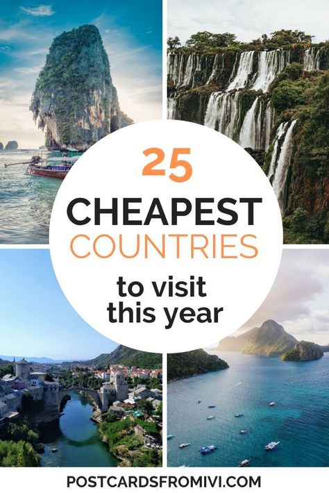 Looking for cheap places to travel in the world? If you are planning a vacation and want to travel to a new destination but don’t want to spend too much, in this post I tell you which are the cheapest countries to visit in 2023. #travel #cheap #budget Cancun Mexico Outfits Resort Wear, Cancun Mexico Outfits, Cheap Vacation Destinations, Cheapest Countries To Visit, Cheap Travel Destinations, Cheap Places To Visit, Bbc Earth, Cheap Places To Travel, Travel Cheap