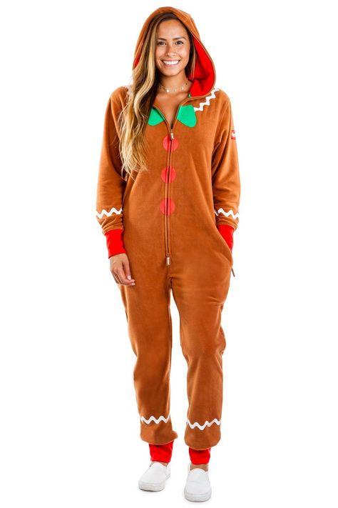 Gingerbread Man Costumes, Christmas Onesies, Cookie Costume, Elves Christmas, Man Cosplay, Men Jumpsuit, Christmas Cosplay, Tipsy Elves, Christmas Onesie