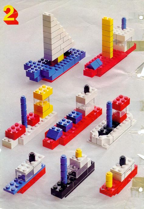 lego ideas | Instructions For LEGO 222 Building Ideas Book Lego Building Ideas, Lego Therapy, Book Building, Lego Boat, Lego Books, Lego Challenge, Lego Club, Construction Lego, Lego Boards