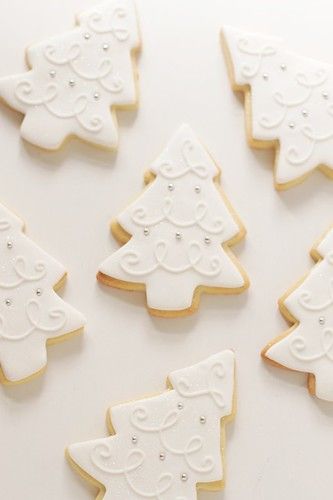 White Christmas Tree Cookies, Sparkle Cupcakes, Cherry Pie Cookies, Christmas Sugar Cookies Decorated, Soft Sugar, Tree Cookies, Christmas Tree Cookies, Cookies Christmas, Quotes Inspiring