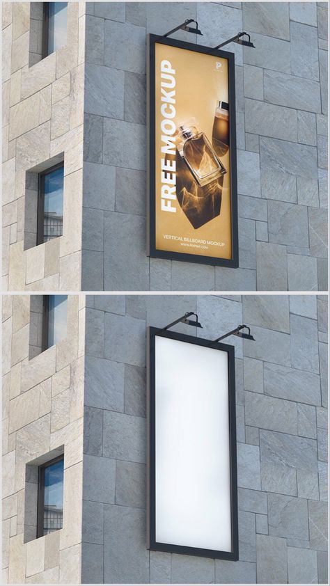 Building Advertising Design, Wall Advertising Design, Fashion Billboard Design Advertising, Vertical Billboard Design, Advertising Board Design, Building Billboard, Building Advertising, Outdoor Advertising Design, Billboard Signage