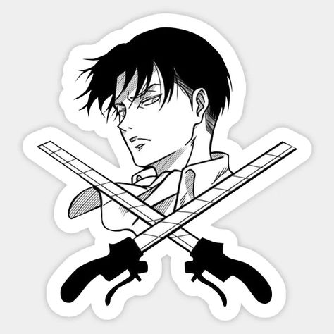 Titans Anime, Levi Ackerman, Attack On Titan Anime, Attack On Titan, Sticker Design, Anime, Design