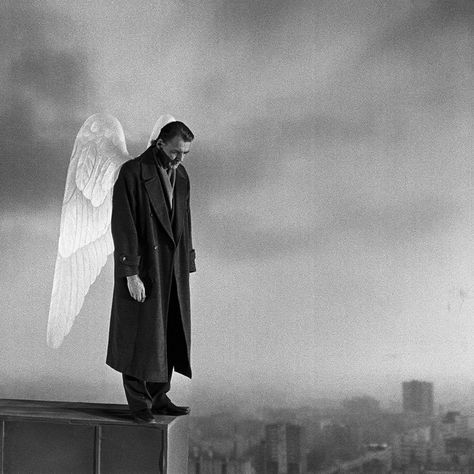 Bruno Ganz, Berlin Tattoo, Wings Of Desire, German Expressionism, Movie Shots, Film Art, Cinematic Photography, Moving Image, Dark Photography