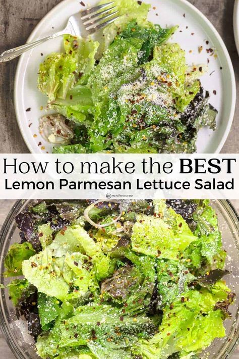 Lettuce Salad Recipes, Best Salad Recipes, Lettuce Salad, Mediterranean Dishes, Mediterranean Diet Recipes, Salad Dressing Recipes, Healthy Salad Recipes, Mediterranean Recipes, Summer Salads