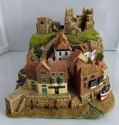 Lilliput Lane L3272 Whitby Harbour Limited Edition 843 of 850 BOXED | #464114230 Whitby Harbour, Abbey Ruins, David Winter Cottages, Fairy House Crafts, Garden Nook, Lilliput Lane, Winter Cottage, Fairy Crafts, Holiday Village